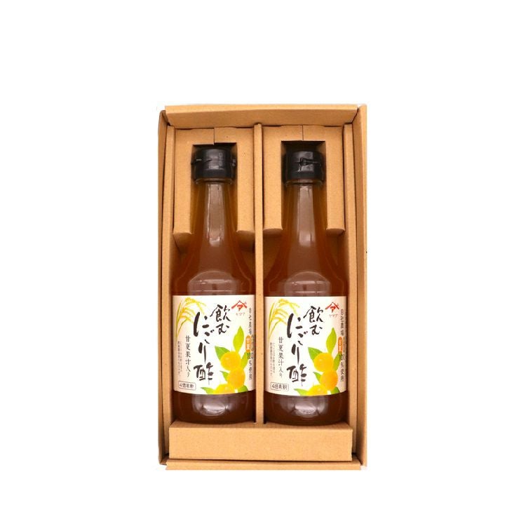 ギフト）P-18 甘夏果汁入り飲むにごり酢2本セット｜松合食品オンライン