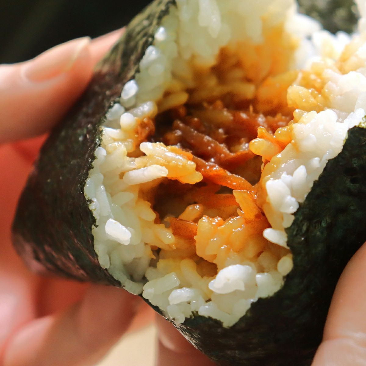 しょうがみそをおにぎりの具に